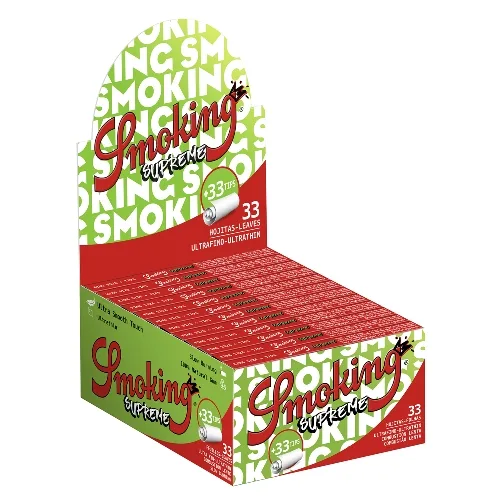 SMOKING King Size Supreme 24x33 + Filter Tips – Produktabbildung