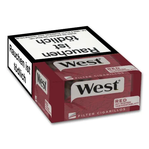WEST Red Filter Cigarillos (10) – Produktabbildung
