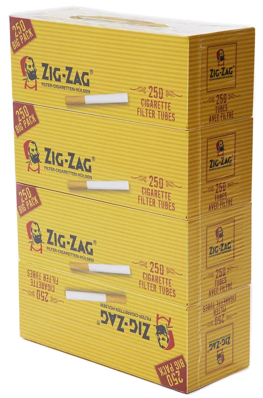 ZIG ZAG Hülsen (4) 250 Stück Packung – Produktabbildung